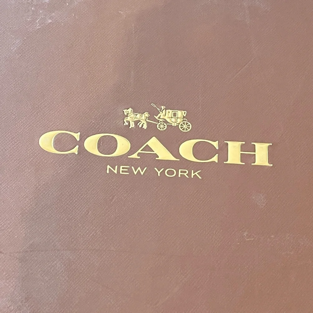 Coach New York Empty Heavy Duty shoe storage gift box brown
